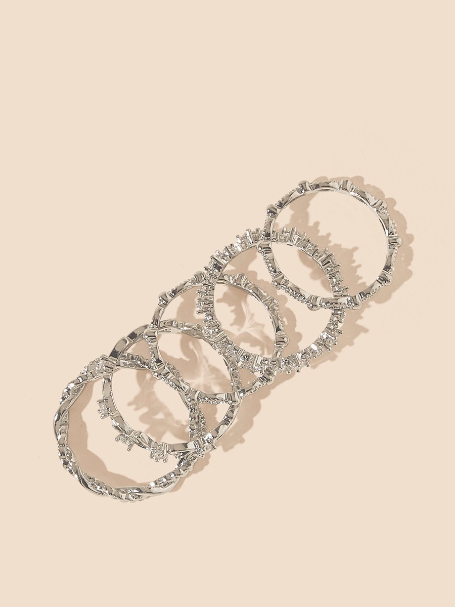 Pack of 5 - Embellished Ring