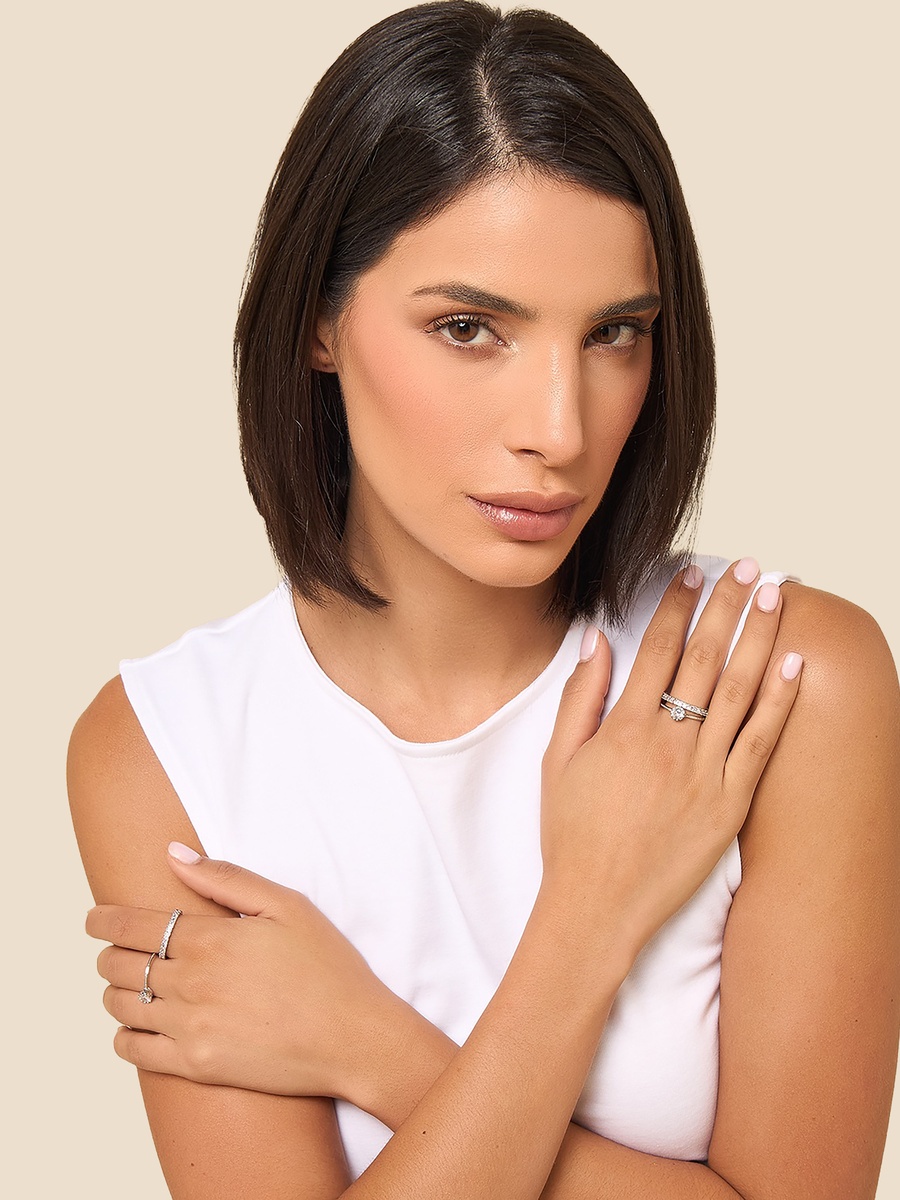 طقم خواتم مزينة 4 قطع