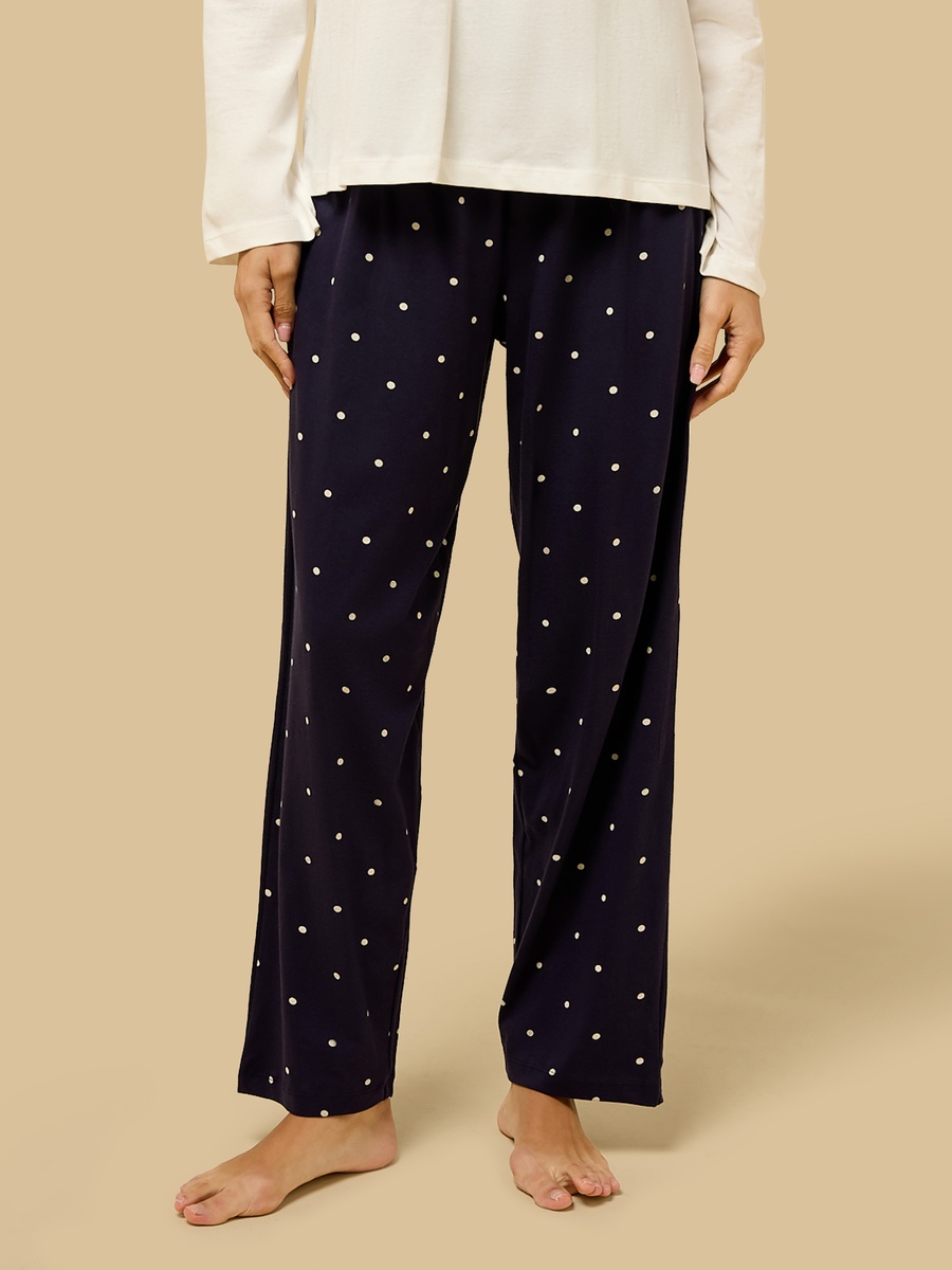 Polka Dot Print Cotton Pyjama Set