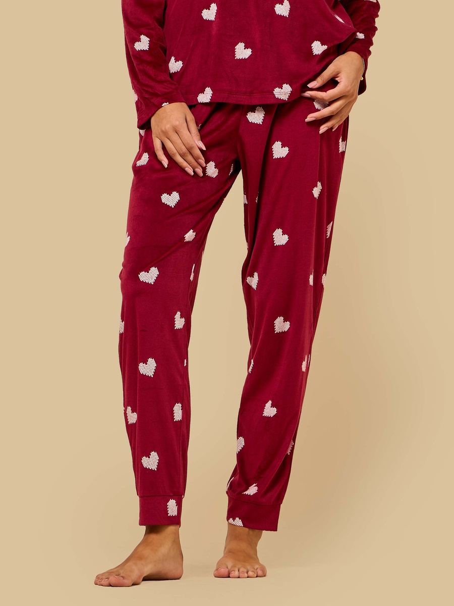 Heart Print Pyjama Set