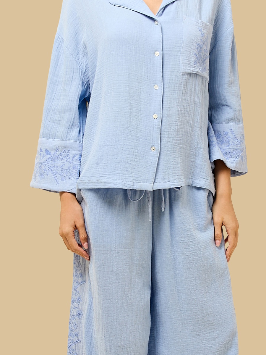 Embroidered Pyjama Set