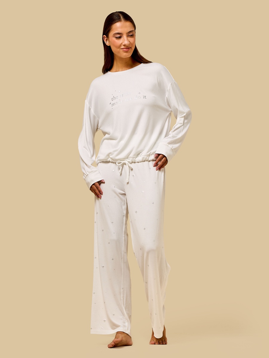 Star Foil Print Pyjama Set