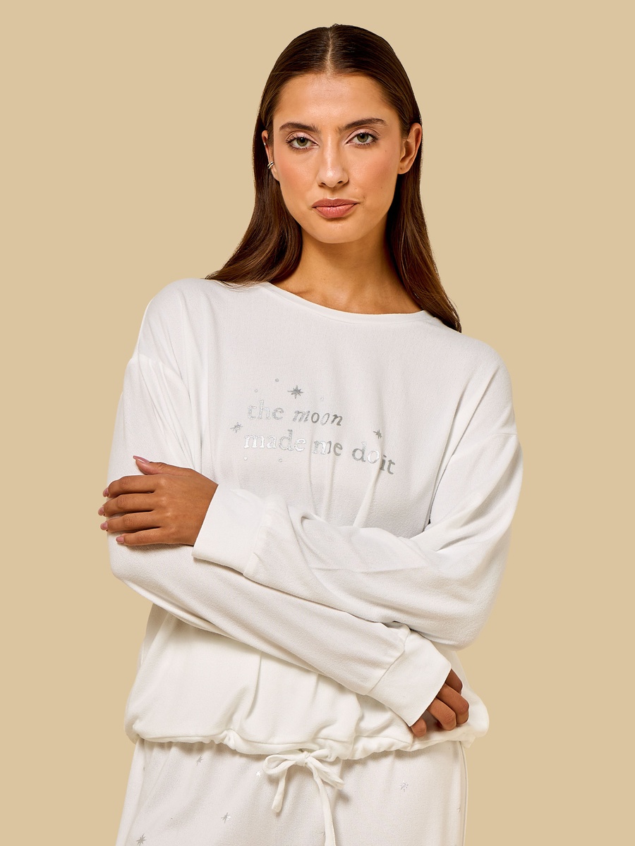 Star Foil Print Pyjama Set