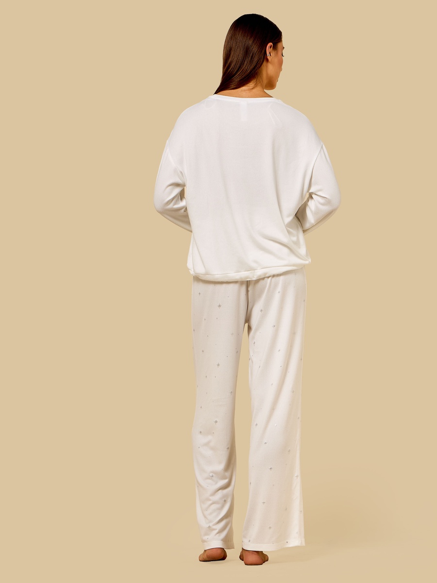 Star Foil Print Pyjama Set