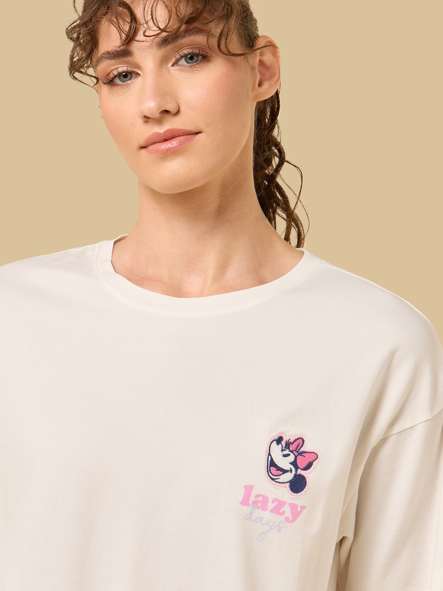 Minnie Mouse Print Pyjama Set