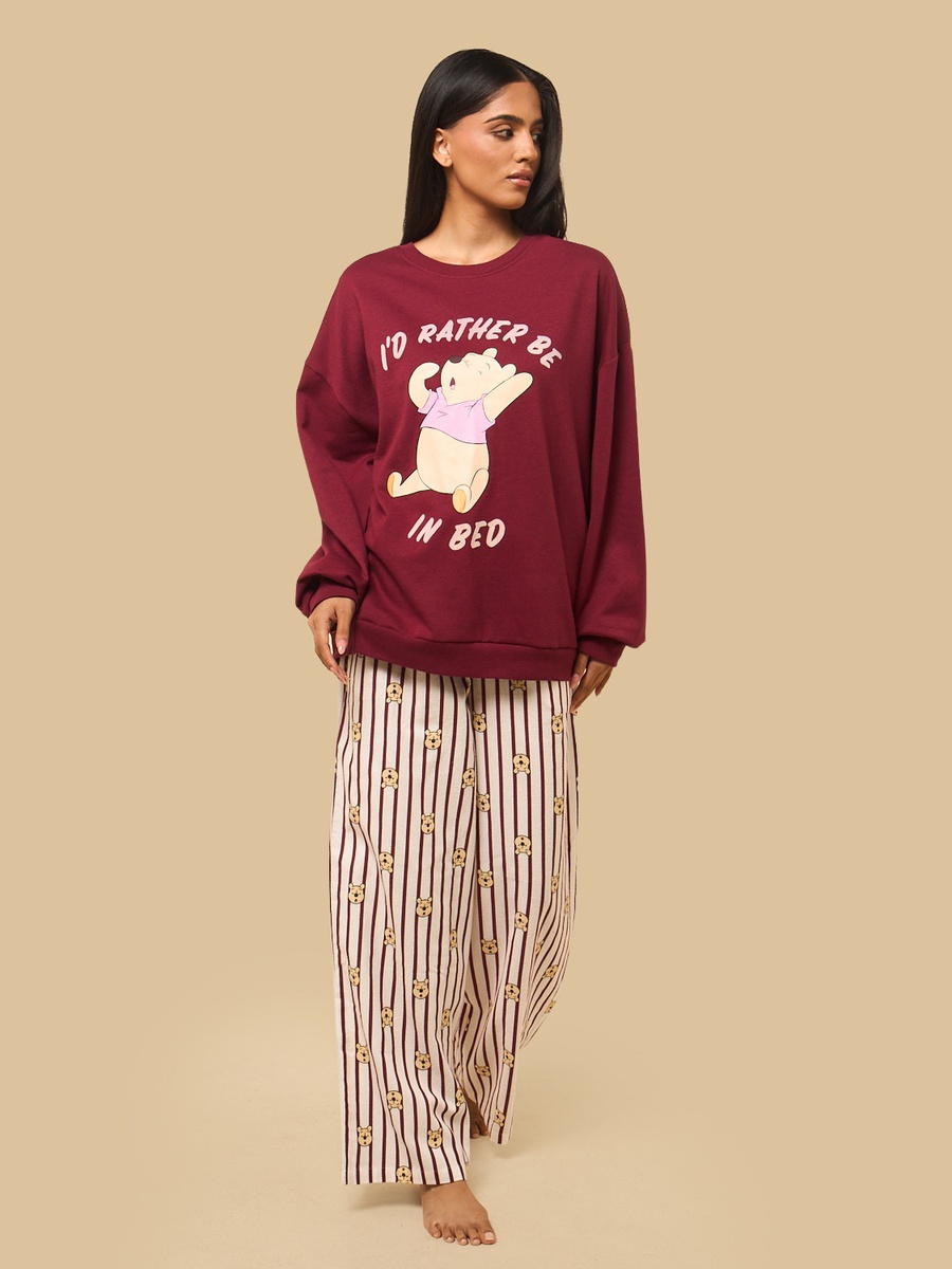 Winnie The Pooh Print Pyjama Set