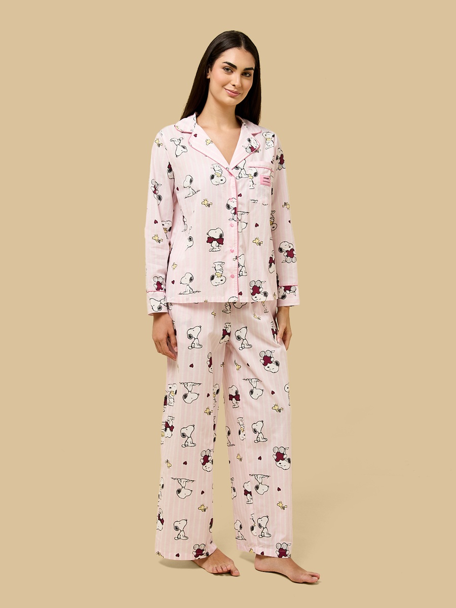 Snoopy Print Pyjama Set