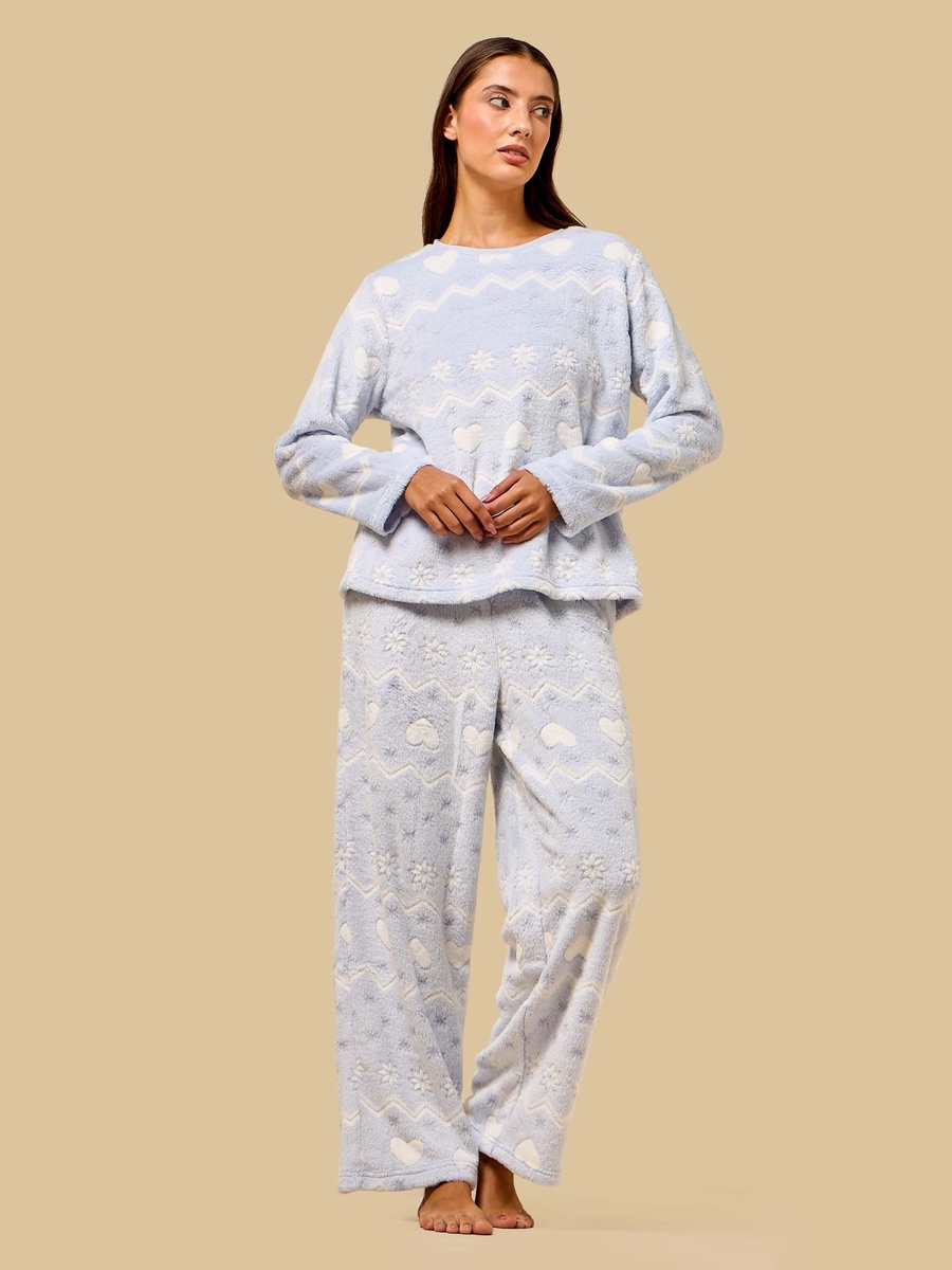 Jacquard Fleece Pyjama Set