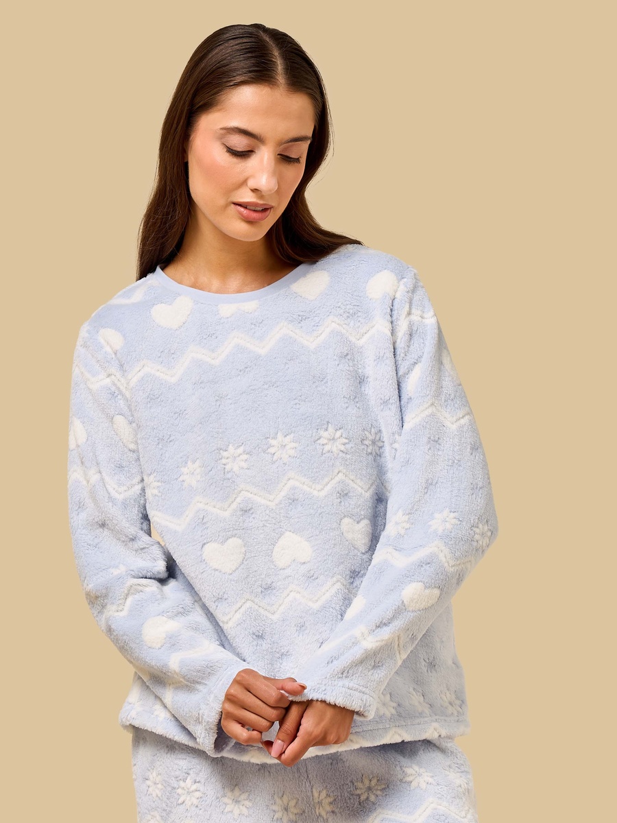 Jacquard Fleece Pyjama Set