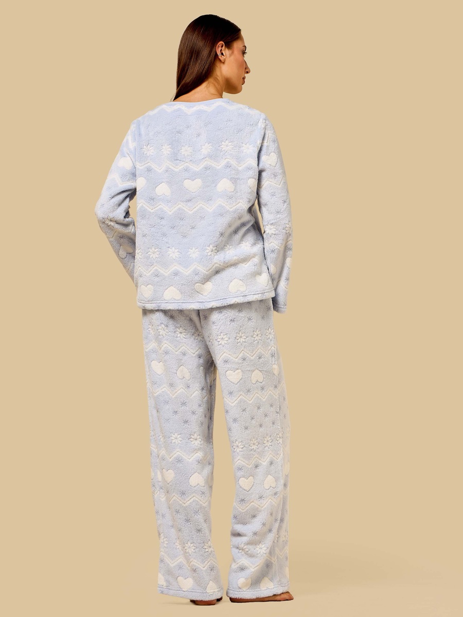 Jacquard Fleece Pyjama Set