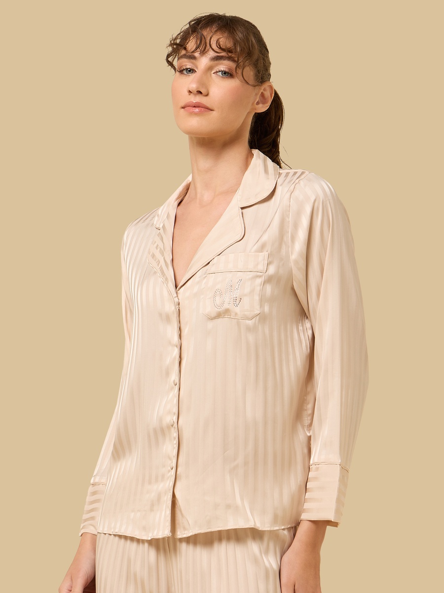 Striped Satin Pyjama Set