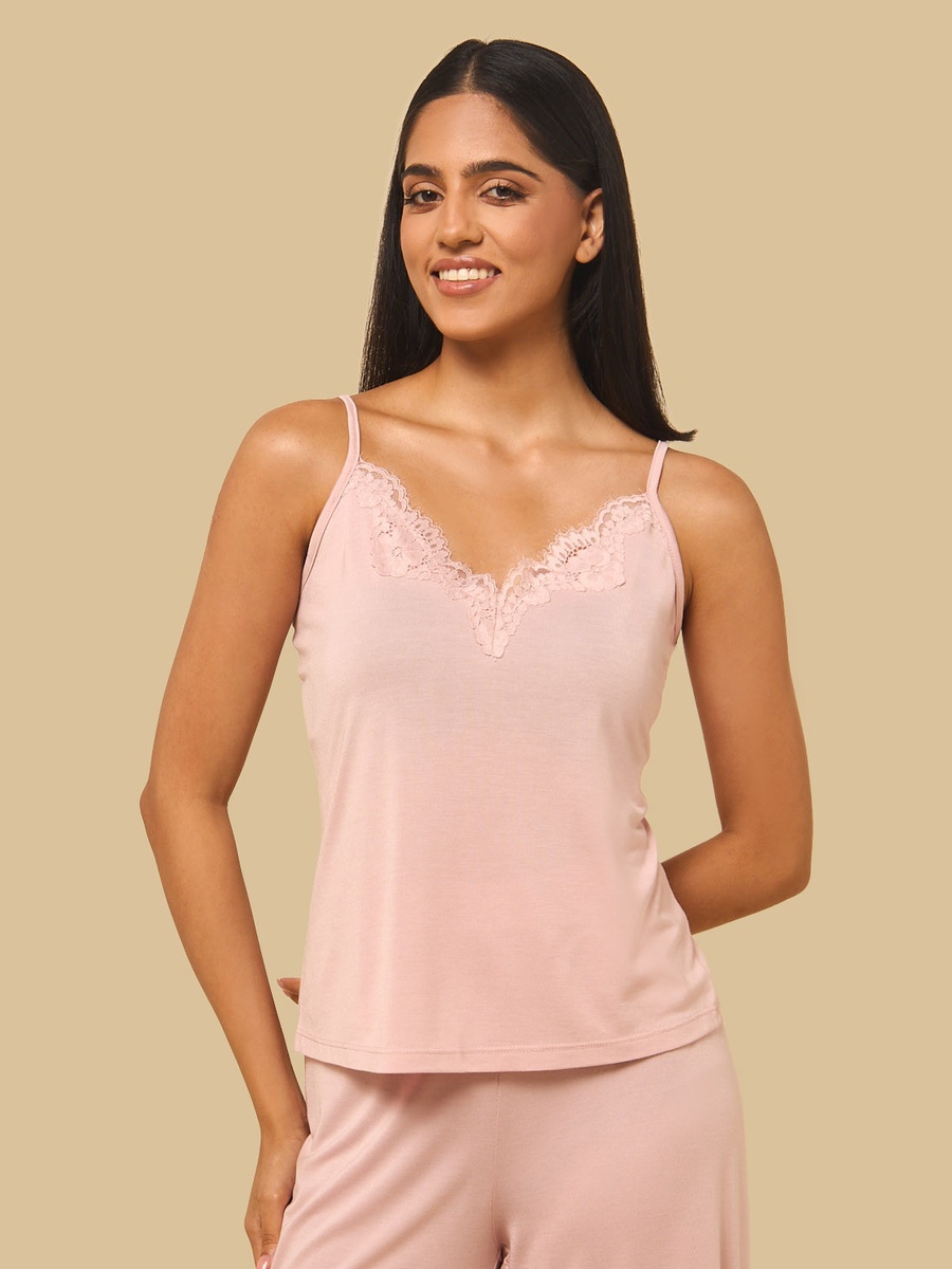 Lace Trim Modal Pyjama Set