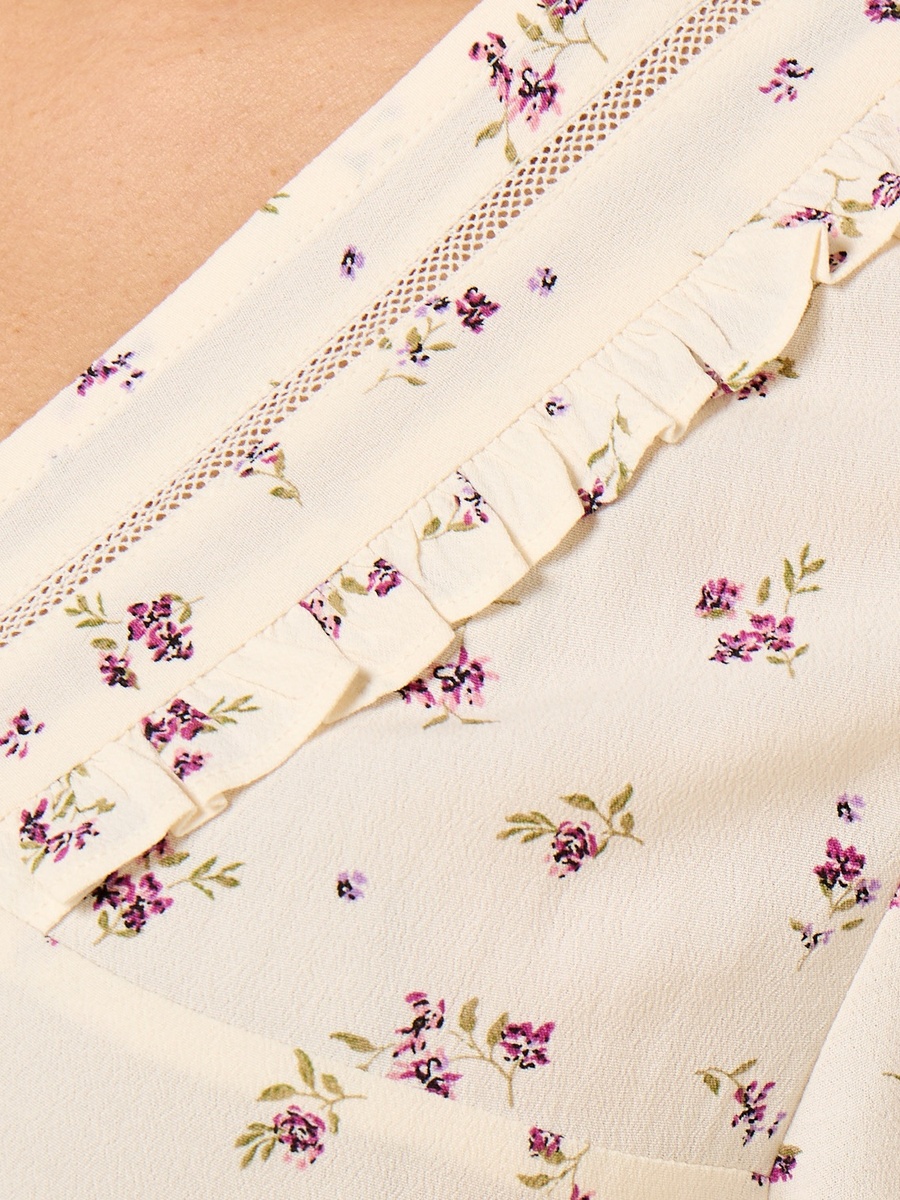 Floral Print Pintuck Night Dress