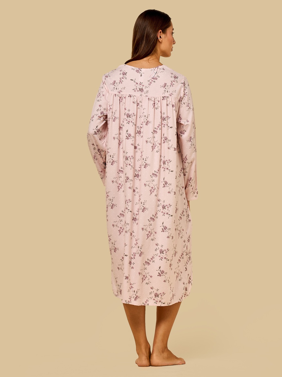 Floral Print Dobby Night Dress