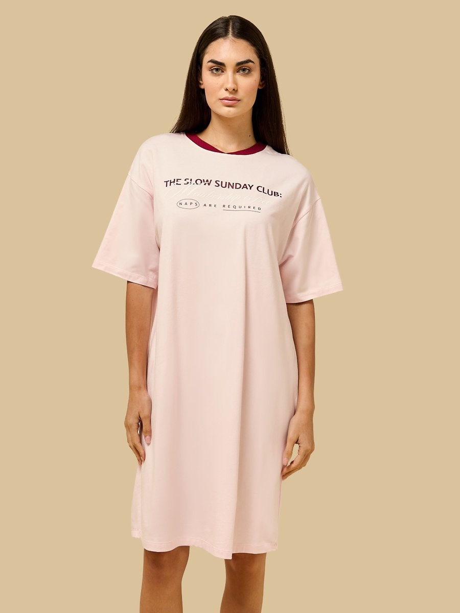 Typographic Print Sleepshirt