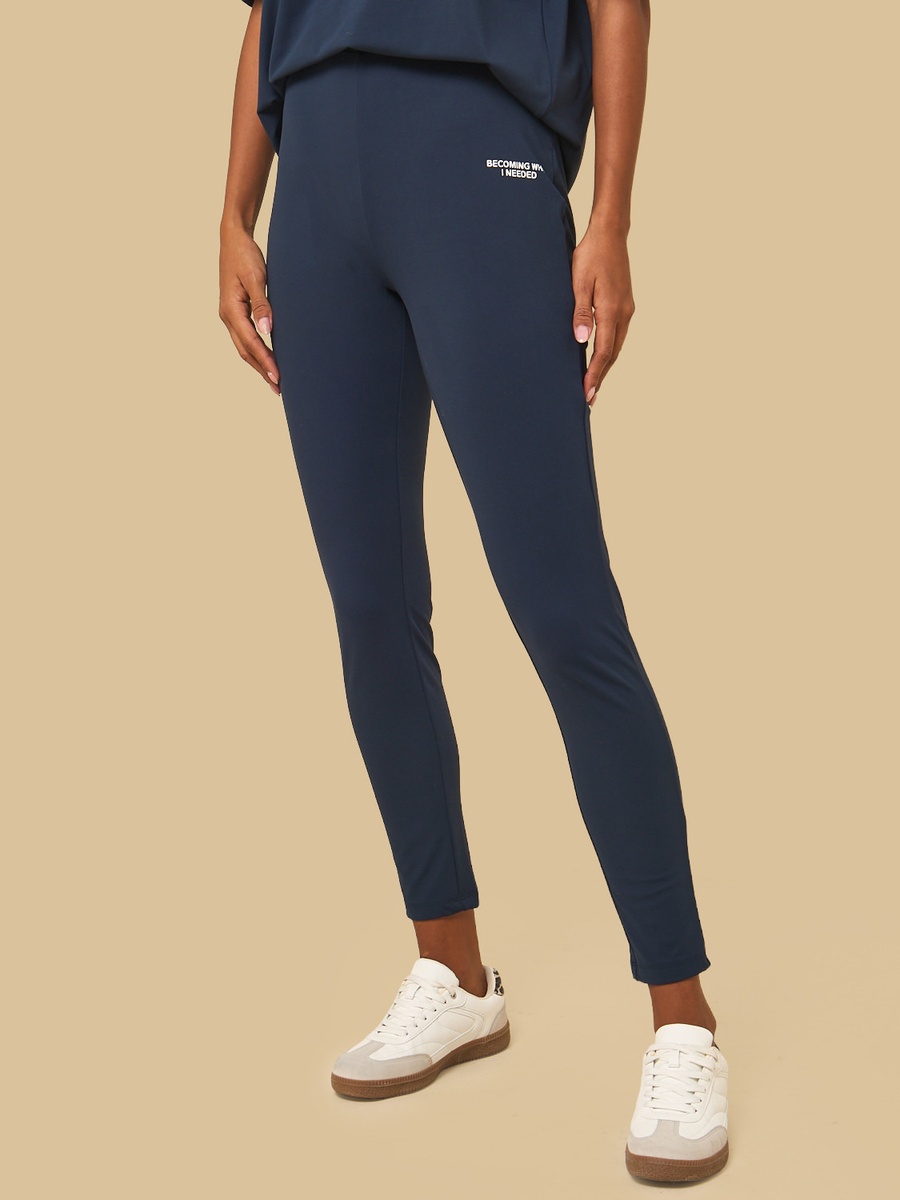 Slogan Print Leggings