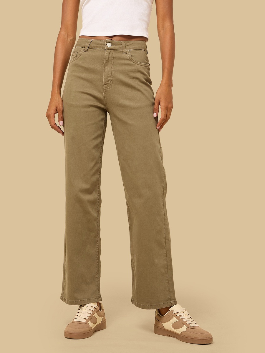 Wide Leg Stretch Jeans