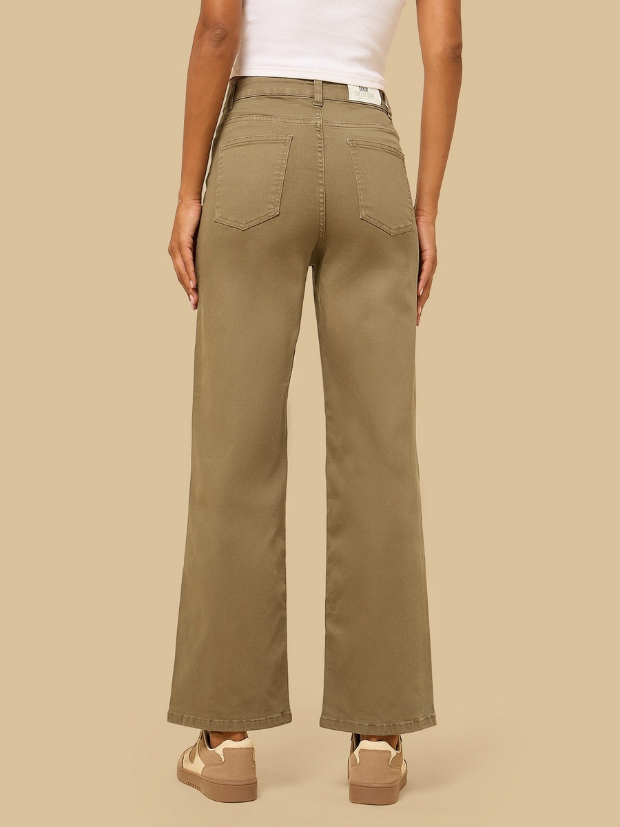 Wide Leg Stretch Jeans