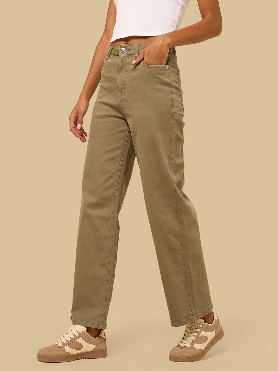 Wide Leg Stretch Jeans
