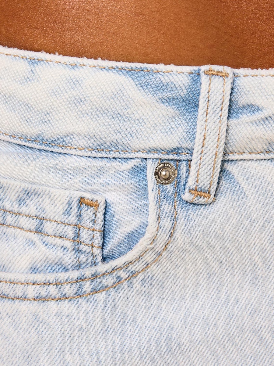 Straight Fit Distressed Jeans
