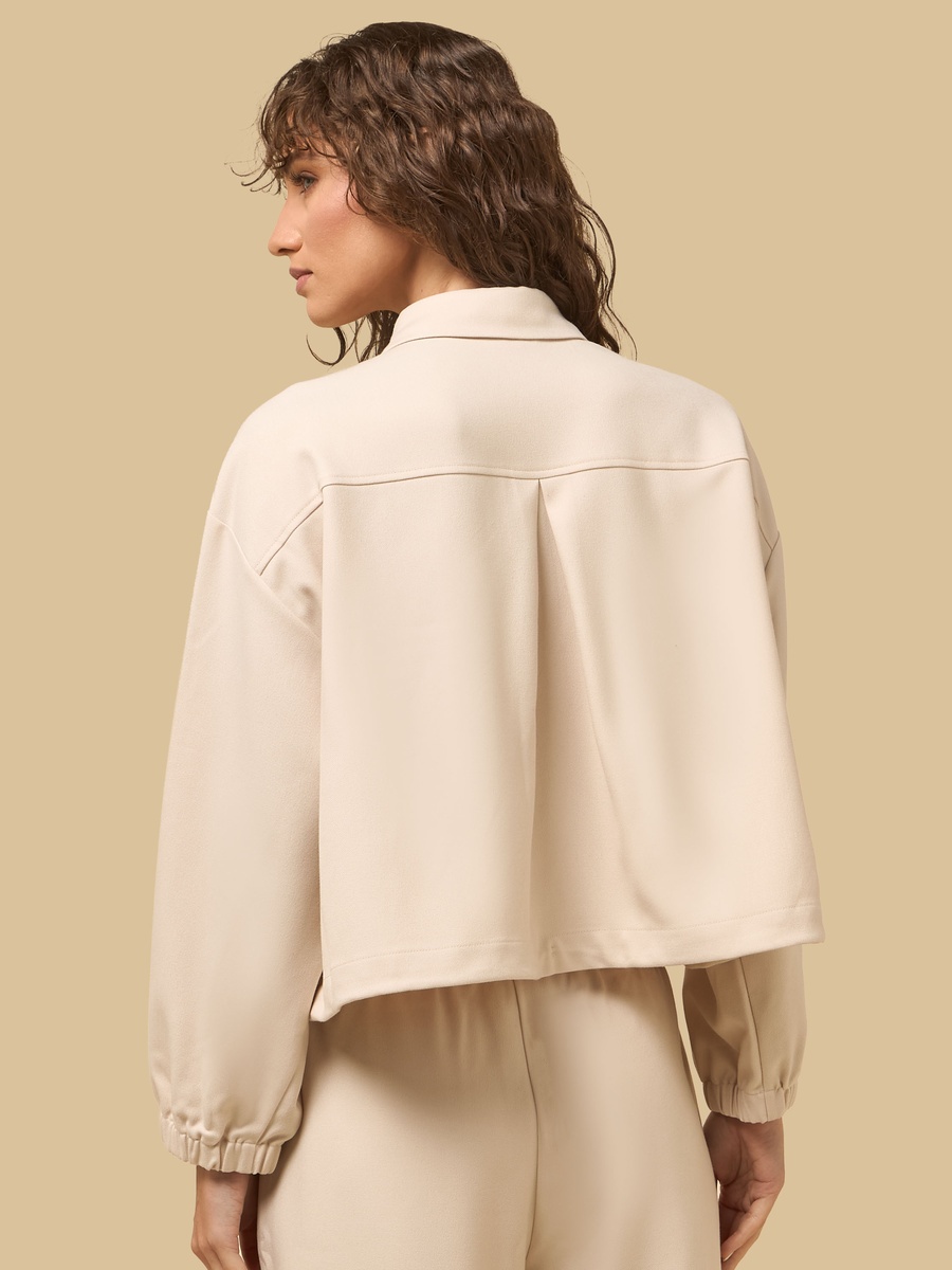 Cropped Bomber Jacket