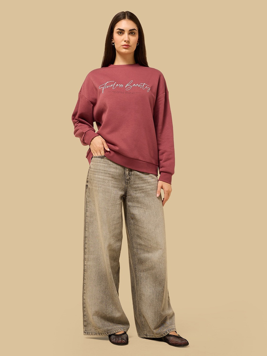 Slogan Print Sweatshirt