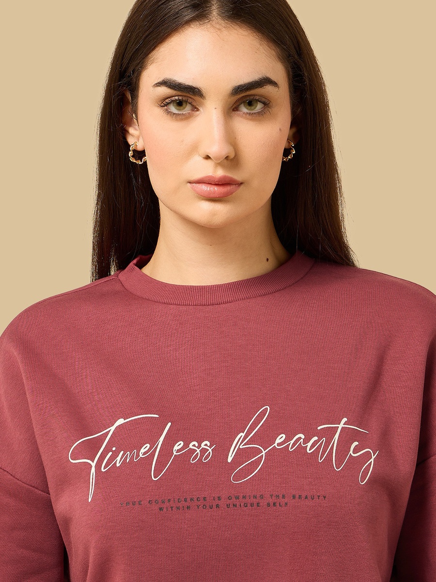 Slogan Print Sweatshirt