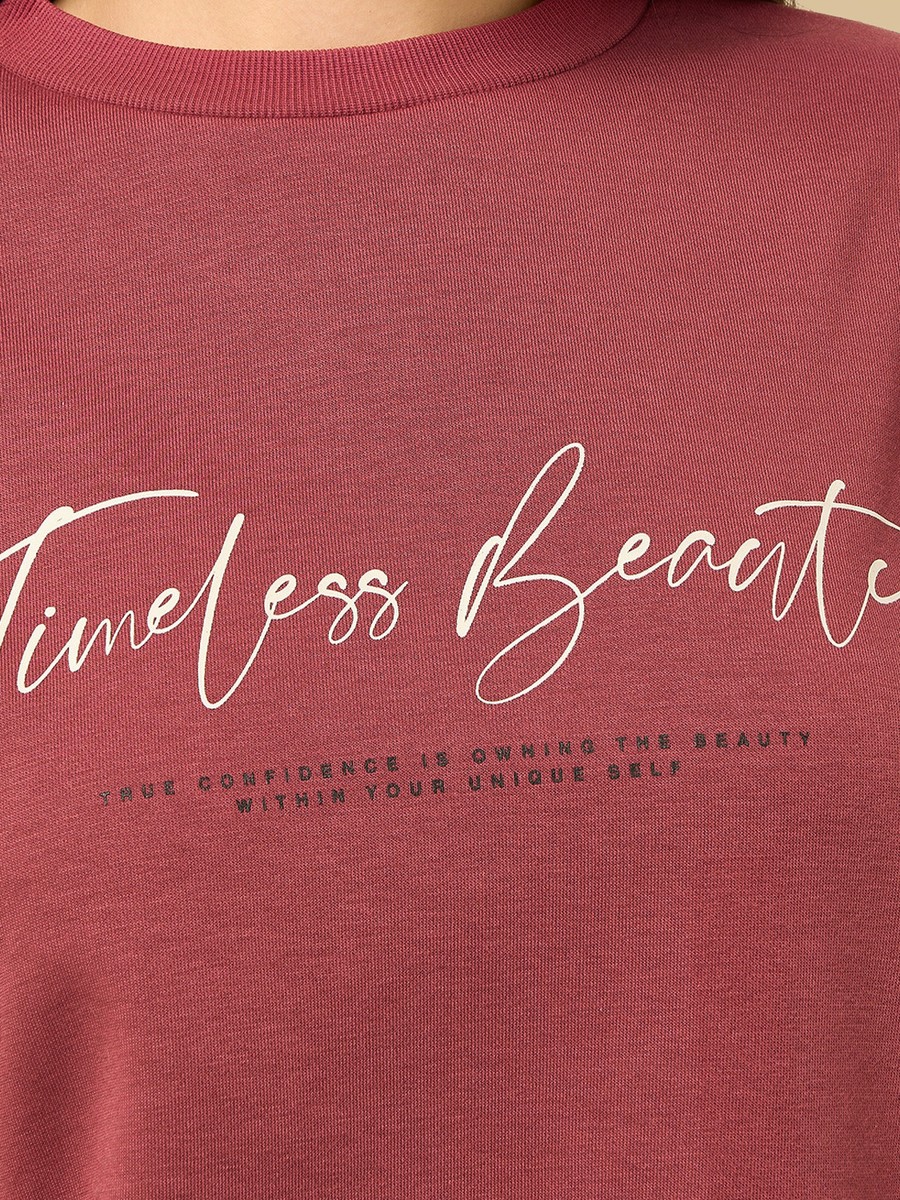 Slogan Print Sweatshirt