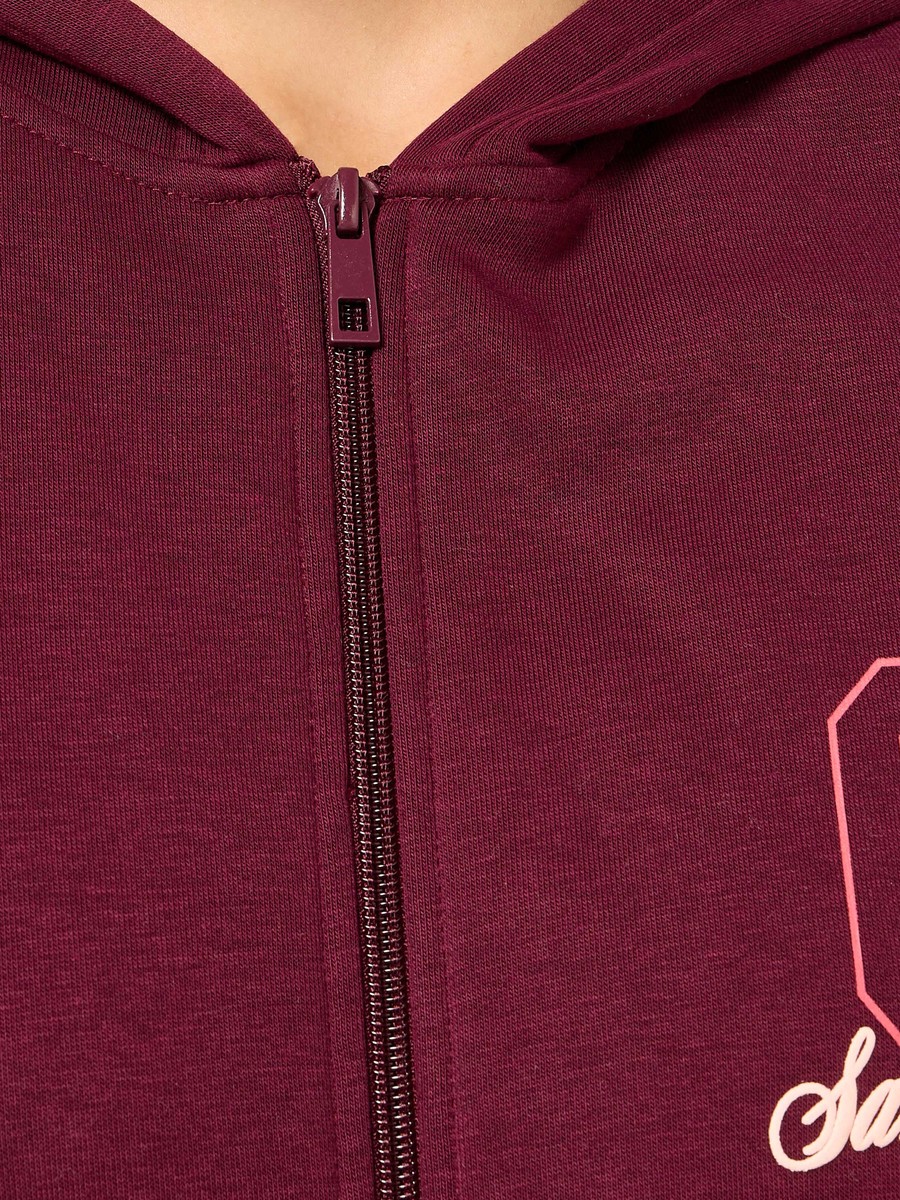 San Francisco Print Zip Through Hoodie
