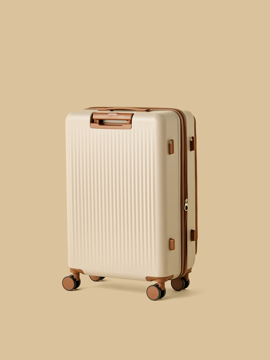 Textured Hardcase Trolley Bag with Retractable Handle
