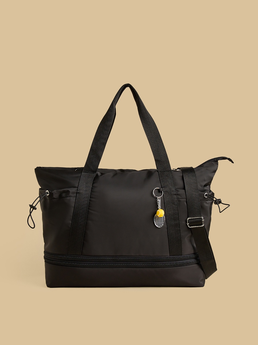 Plain Duffle Bag with Detachable Strap