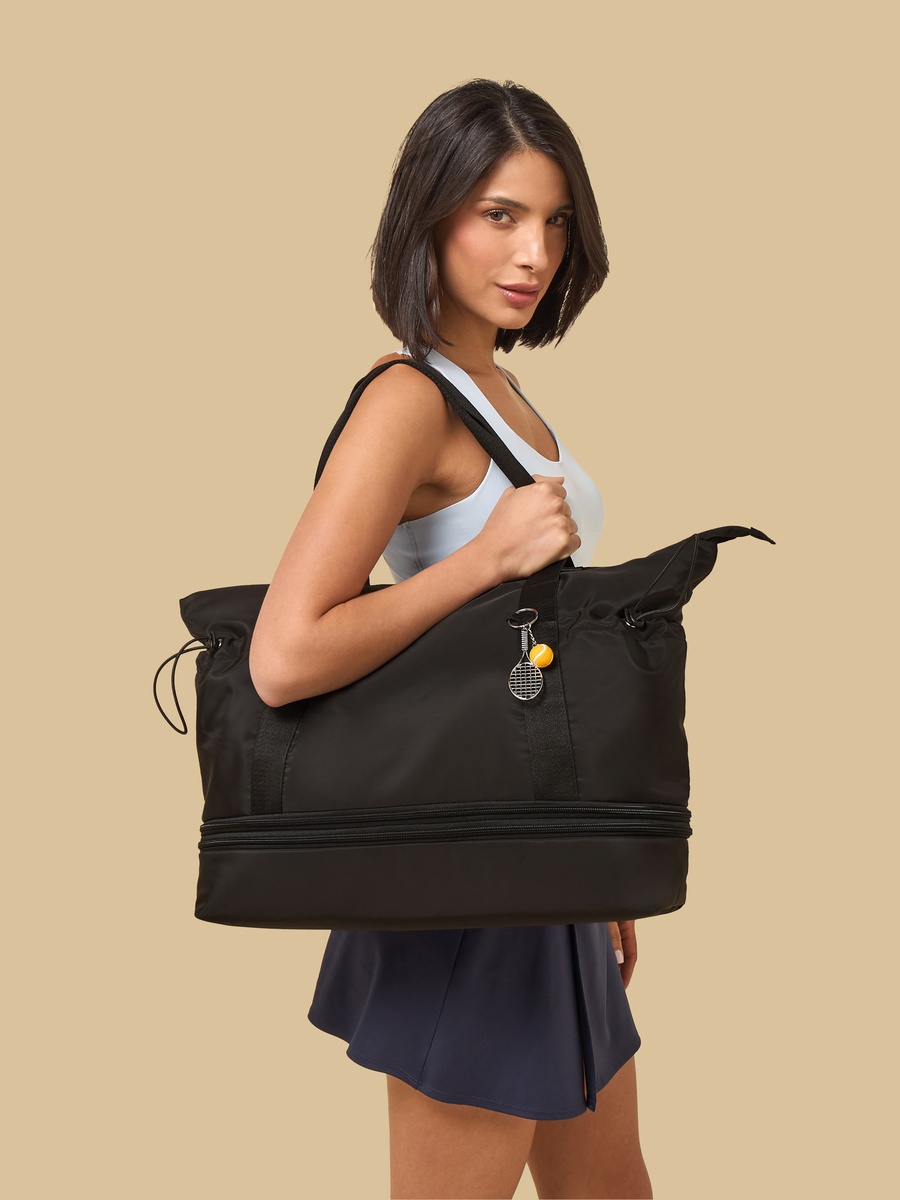Plain Duffle Bag with Detachable Strap