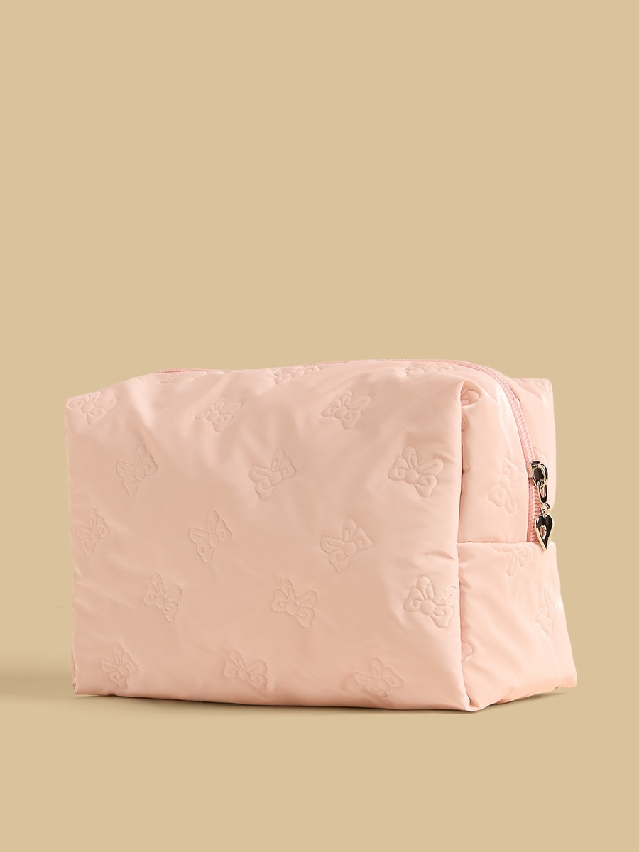 Bow Embossed Pouch