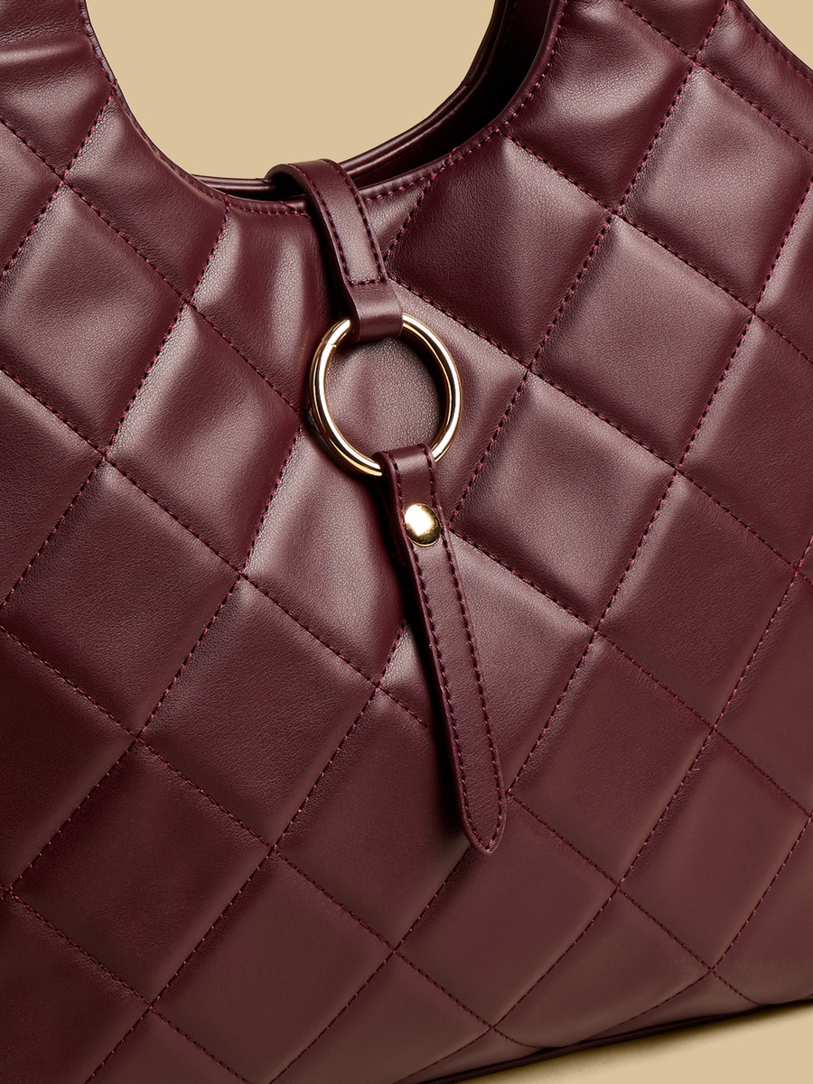 Quilted Tote Bag with Double Handle