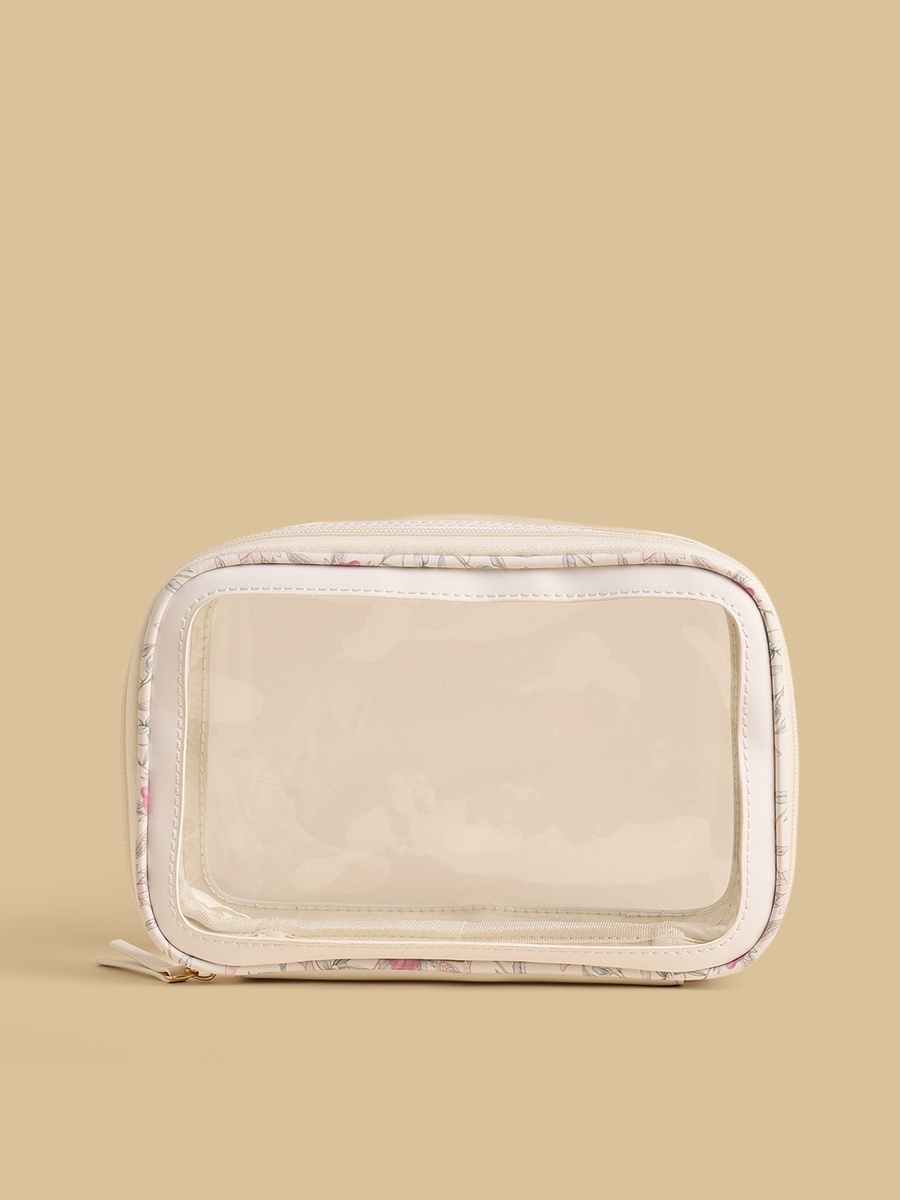 Floral Print 3-Piece Pouch Set