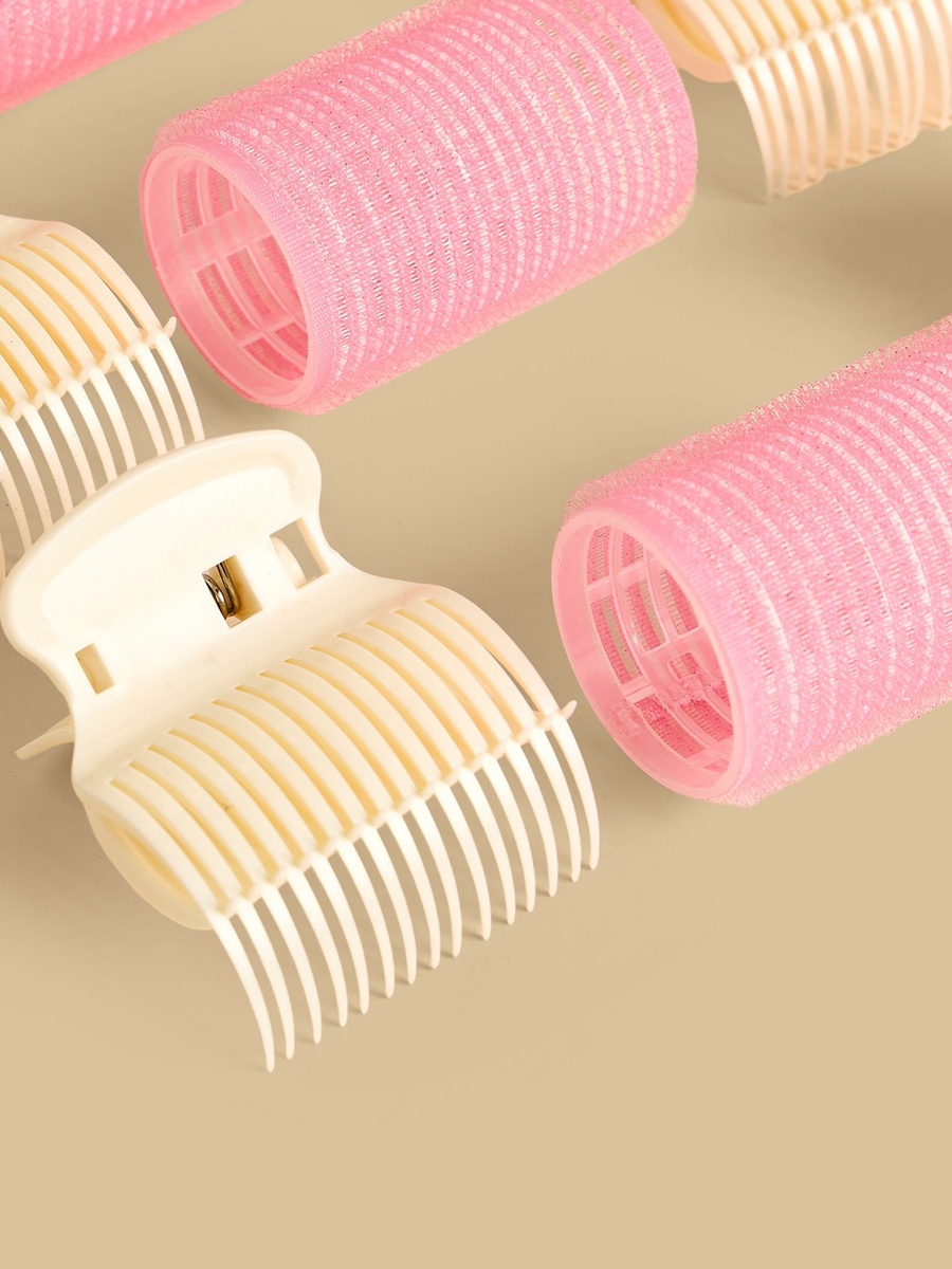 Assorted 12-Piece Hair Clamp and Roller Set