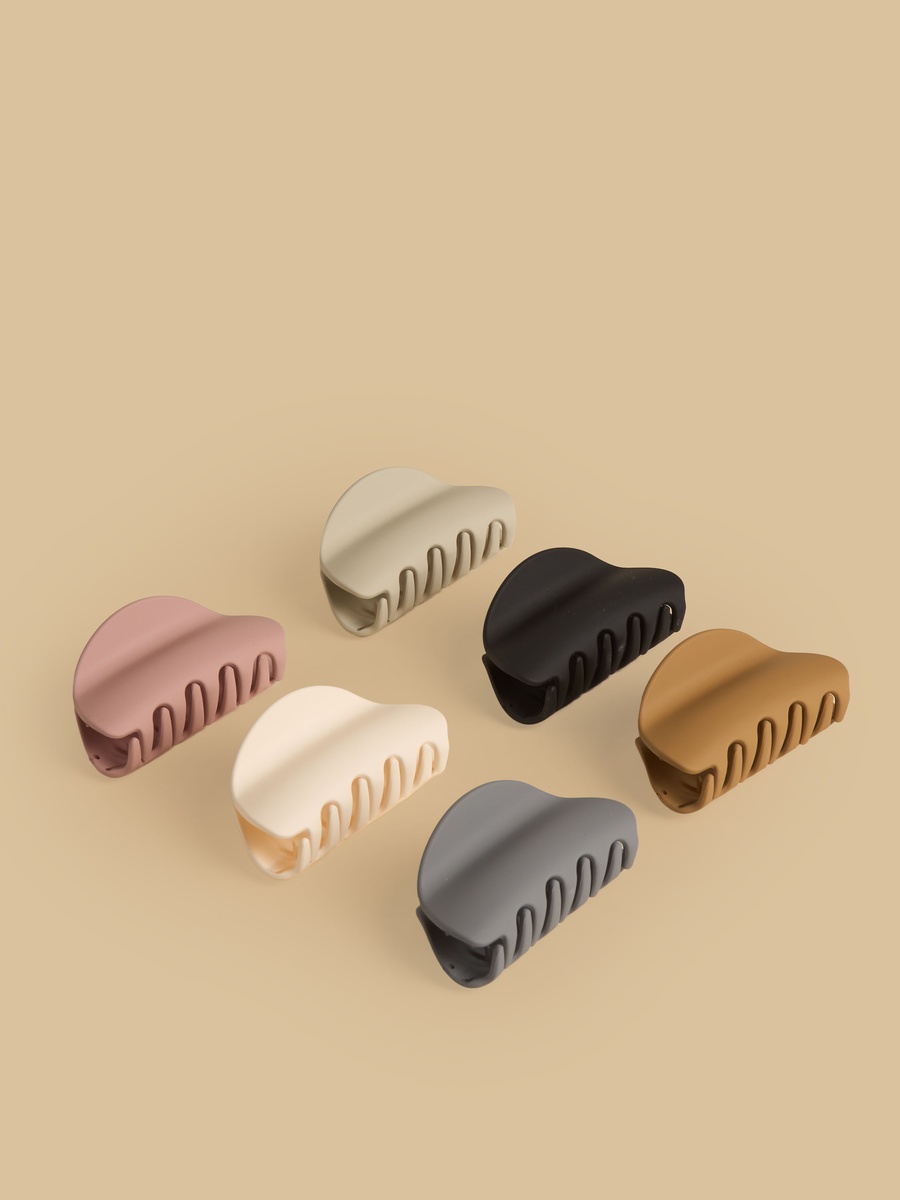 Pack of 6 - Plain Hair Clamp