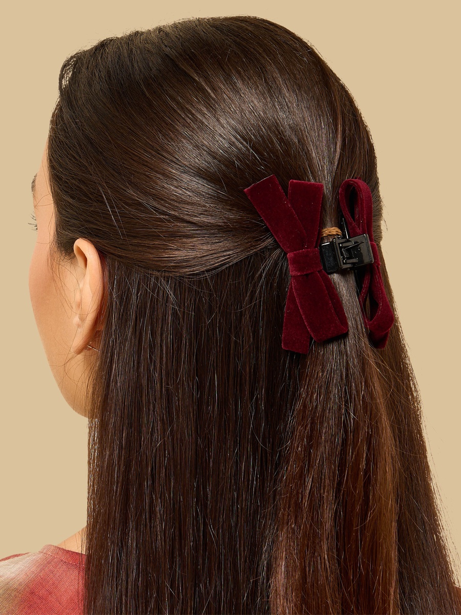 Pack of 3 - Bow Accent Hair Clamp