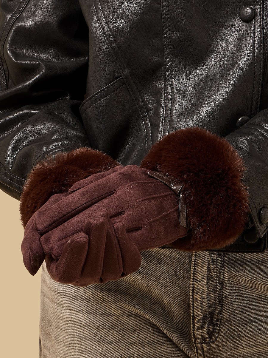 Faux Fur Gloves