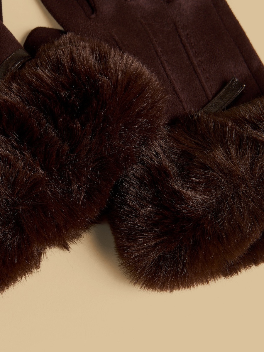 Faux Fur Gloves