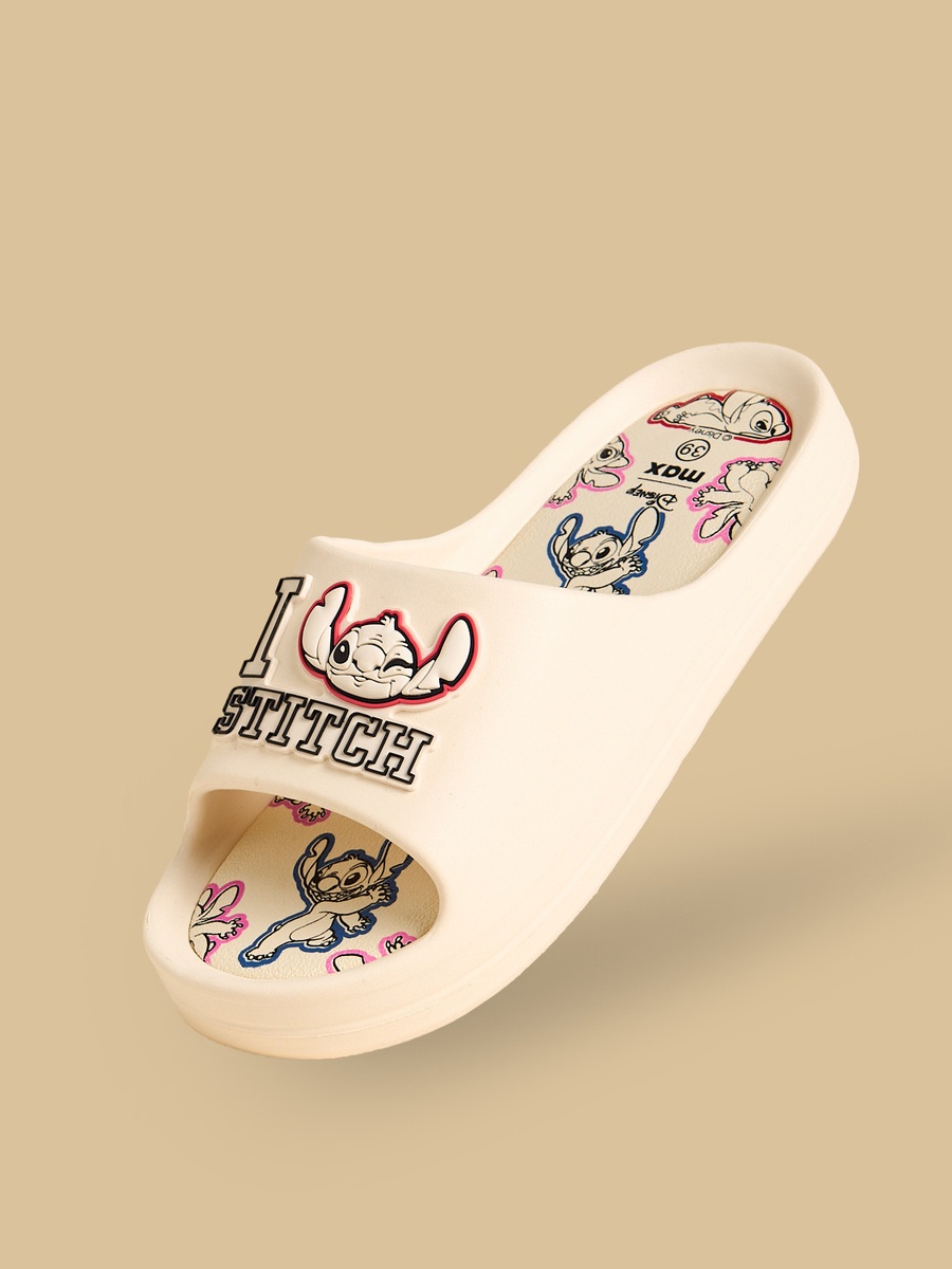Stitch Embossed Slides