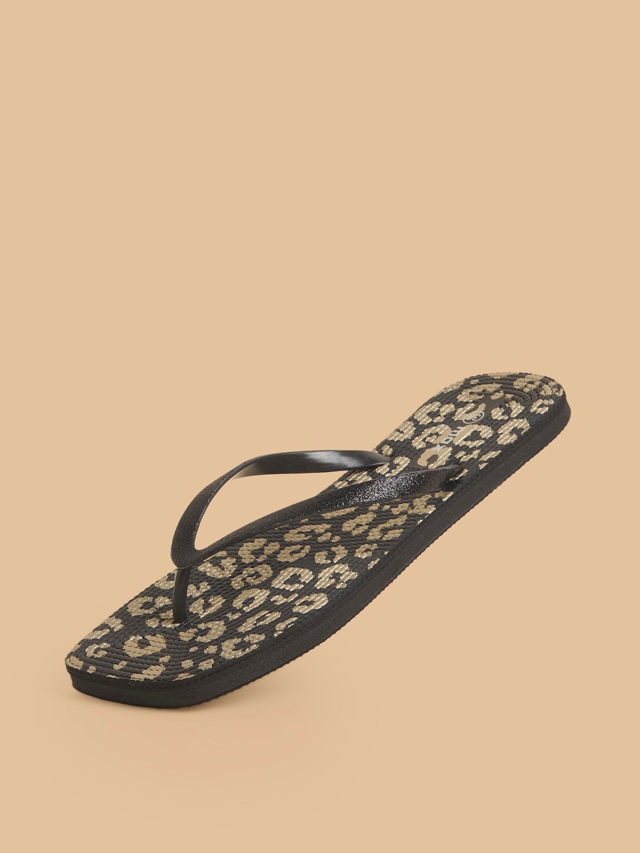 Animal Print Flip Flops