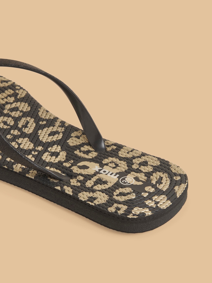 Animal Print Flip Flops