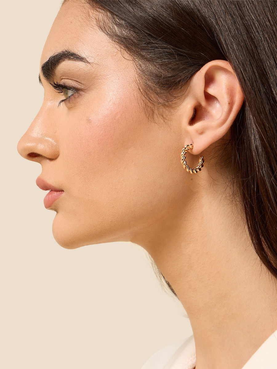 Pack of 20 - Assorted Metallic Earrings with Pushback Closure