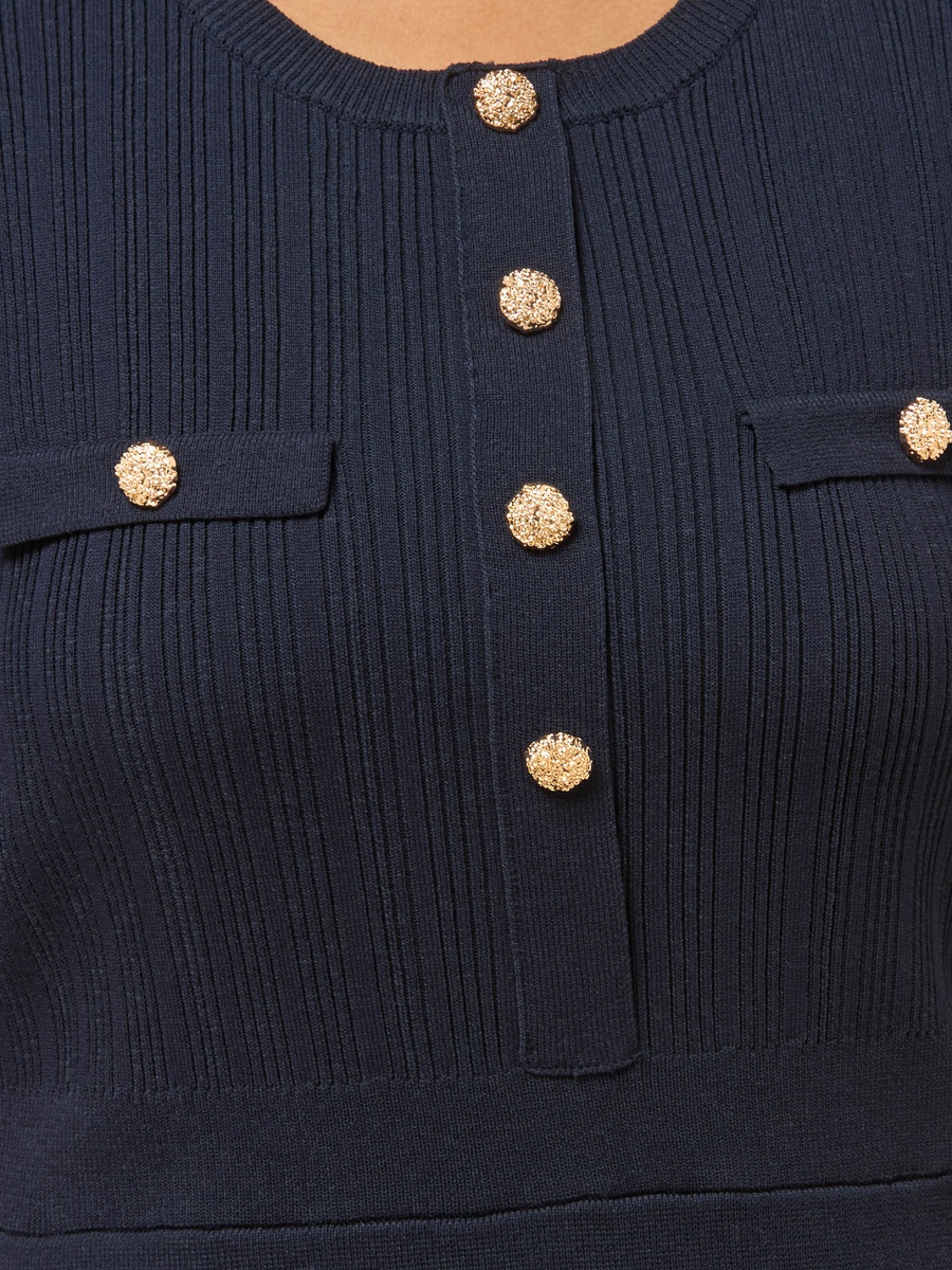 Button Accent Dress