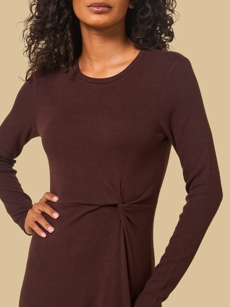 Knot Accent Midi Dress