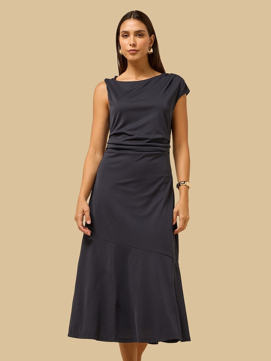 One Shoulder Midi Dress