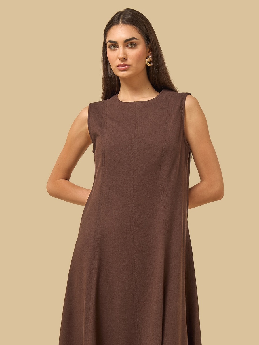 Panelled Sleeveless Dress