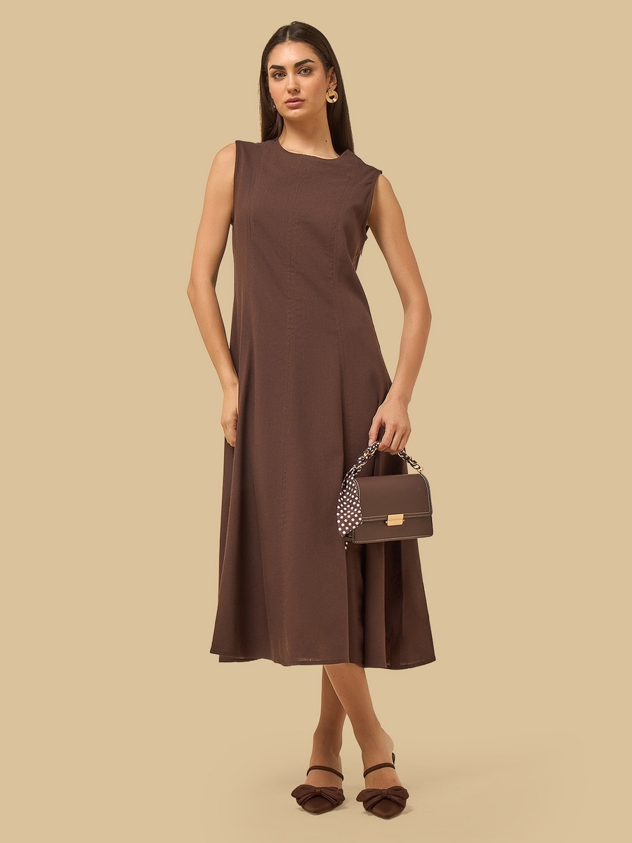 Panelled Sleeveless Dress