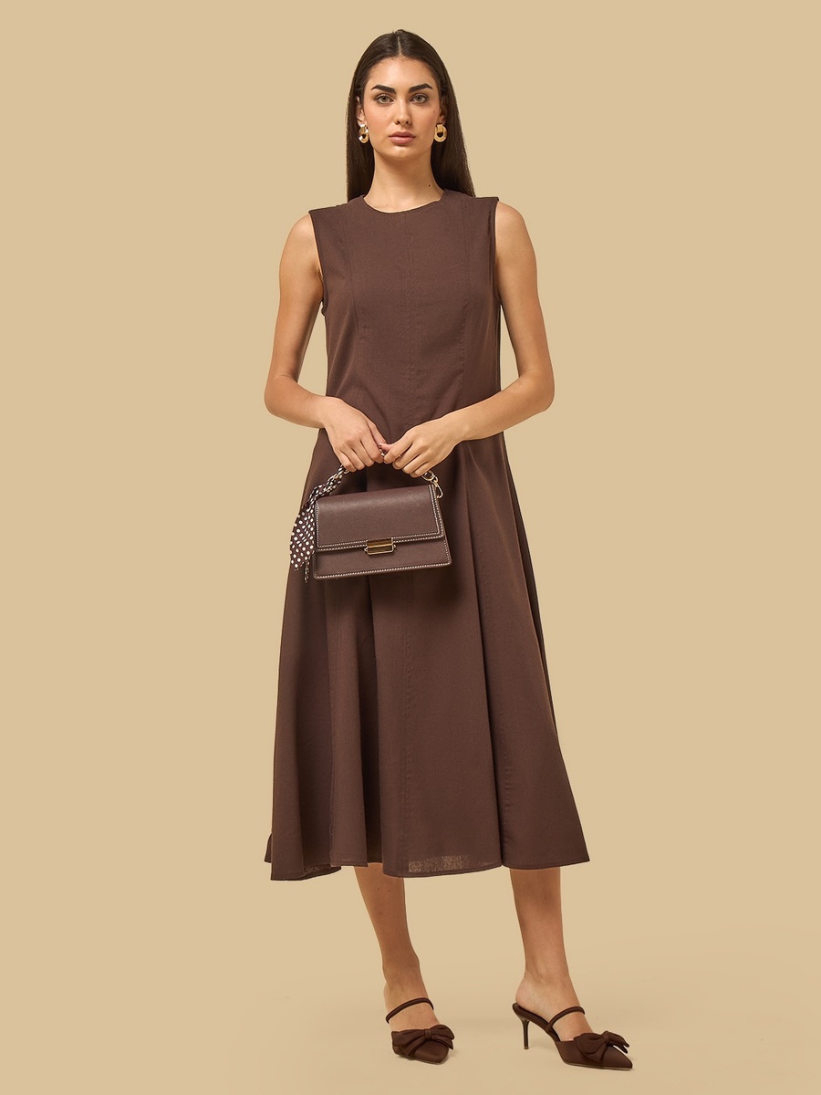 Panelled Sleeveless Dress